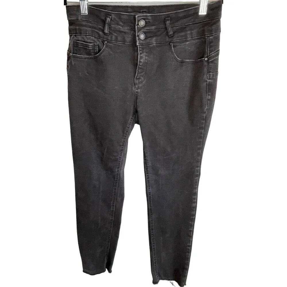 Wax Jeans Soft Stretchy Skinny Straight Denim Jeans Raw Hem Juniors‎ 13